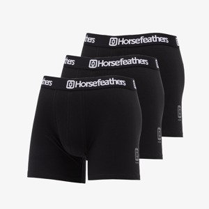 Boxerky Horsefeathers Dynasty 3Pack Boxer Shorts Black S