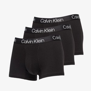 Boxerky Calvin Klein Structure Cotton Trunk 3-Pack Black XS