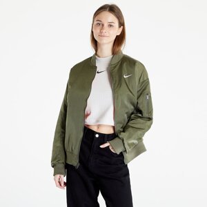 Bunda Nike Sportswear Women's Varsity Bomber Jacket Medium Olive/ Safety Orange/ White L