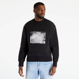 Mikina Calvin Klein Jeans Motion Blur Photopri Sweatshirt Black M