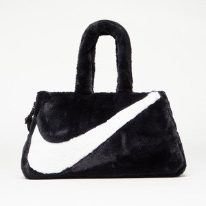 Taška Nike Sportswear Women's Faux Fur Tote Black/ Black/ White 10 l