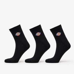 Ponožky Dickies Valley Grove Mid Socks 3-Pack Black 39-42