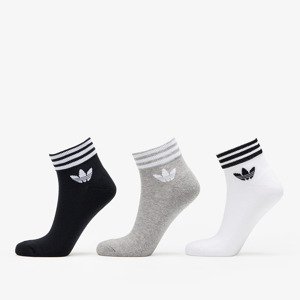 Ponožky adidas Originals Trefoil Ankle Socks 3-Pack White/ Black/ Gray 43-46