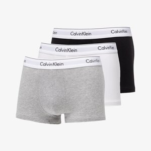 Trenky Calvin Klein Modern Cotton Stretch Trunk 3-Pack Black/ White/ Grey Heather M
