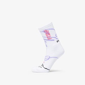 Ponožky Footshop The Skateboard Socks White/ Pink 39-42