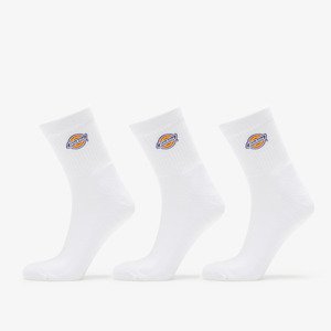 Ponožky Dickies Valley Grove Socks 3-Pack White 43-46
