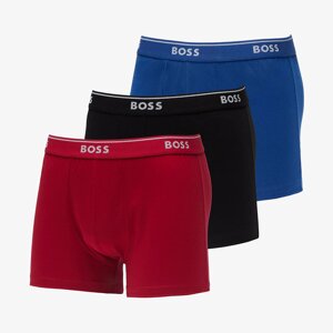 Boxerky Hugo Boss Classic Trunk 3-Pack Red/ Blue/ Black M