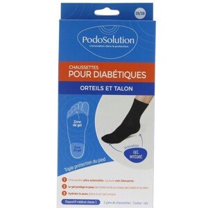 Ponožky unisex pro diabetiky černé DOTBM-DOTBL PodoSolution Velikosti doplňku: 39/42