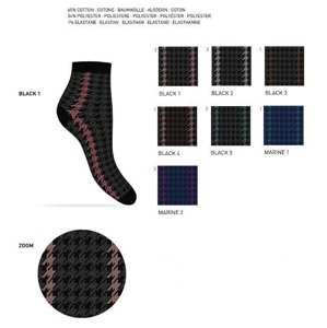 Dámské ponožky Elisa 307 tmavé se vzorkem Enrico Coveri Velikosti doplňku: UNI