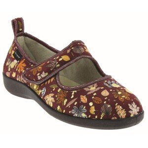 Taillis dámská obuv bordová s květy Fargeot/PodoWell Velikost: 36