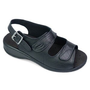 MOLEDO sandálek pro širokou nohu dámské černé BE511 Nursing Care Velikost: 36