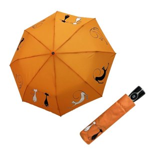 Doppler Magic Fiber Best Friends Orange Dámský plně automatický deštník 7441465RSB03