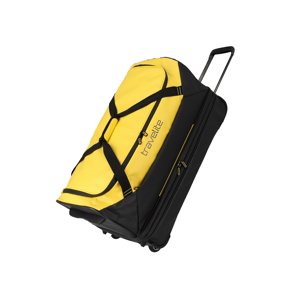 Travelite Basics Wheeled Duffle exp. Black/yellow 98/119 L TRAVELITE-96284-89