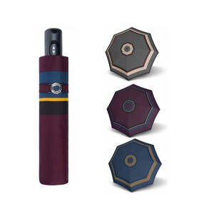 Doppler Magic Carbonsteel LONDON Dámský skládací plně automatický deštník vínová 744765L02