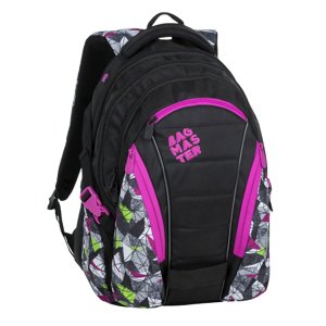 Bagmaster BAG 9 B studentský batoh - růžovo zelený růžová 30 l 180463