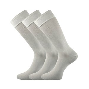 LONKA® ponožky Diplomat světle šedá 3 pár 43-46 100636