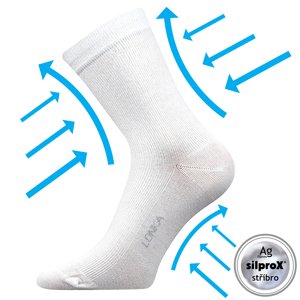 LONKA® ponožky Kooper bílá 1 pár 35-38 109188