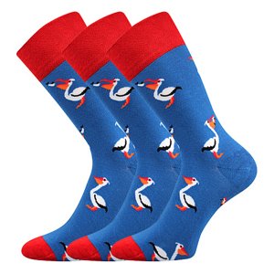 LONKA® ponožky Twidor pelikáni 3 pár 39-42 117433