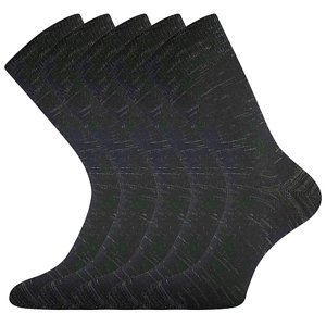 LONKA® ponožky KlimaX černý melír 5 pár 39-42 103027
