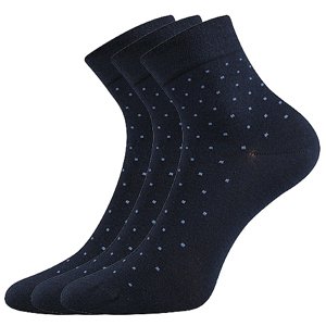 LONKA® ponožky Fiona tm.modrá 3 pár 39-42 115156
