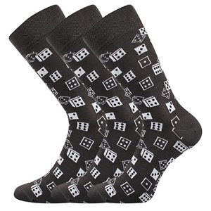 LONKA® ponožky Woodoo 08/kostky 3 pár 39-42 117684