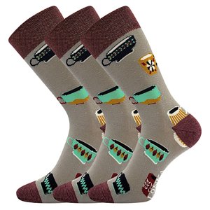 LONKA® ponožky Woodoo 19/hrnečky 3 pár 39-42 117708