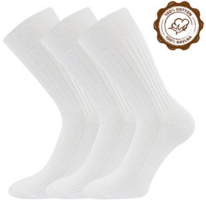 LONKA® ponožky Zebran bílá 3 pár 43-45 119487