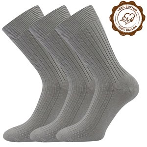 LONKA® ponožky Zebran sv.šedá 3 pár 46-48 119496