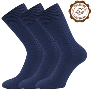 LONKA® ponožky Zebran tm.modrá 3 pár 41-42 119485
