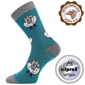VOXX® ponožky Vlněnka dětská modro-zelená 1 pár 20-24 120032