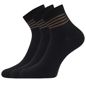 LONKA® ponožky Fasketa černá 3 pár 35-38 100917