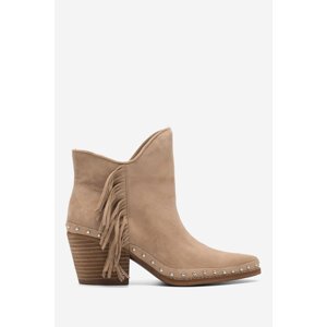 Kotníkové boty SAM EDELMAN I1429L1200 Přírodní kůže (useň) - Semiš