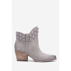 Kotníkové boty SAM EDELMAN H9193L1300 Přírodní kůže (useň)/-Přírodní kůže (useň)