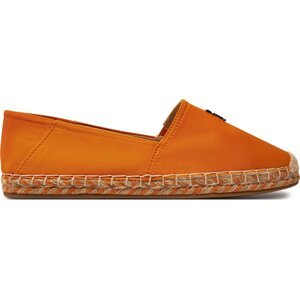 Espadrilky Tommy Hilfiger Th Satin Flat Espadrille FW0FW07881 Oranžová