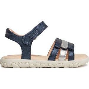 Sandály Geox J Sandal Haiti Girl J458ZD 000NF C0673 M Navy/Silver