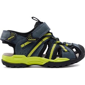 Sandály Geox J Borealis Boy J450RB 014ME C4B2K M Avio/Lime