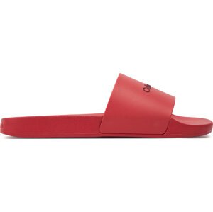 Nazouváky Calvin Klein Pool Slide Rubber HM0HM00455 Červená