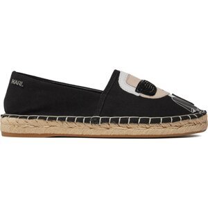 Espadrilky KARL LAGERFELD KL80111 Černá