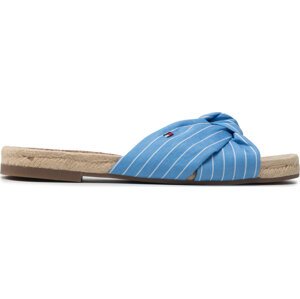 Espadrilky Tommy Hilfiger Th Stripes Flat Espadrille FW0FW06529 Hydrangea Blue C19