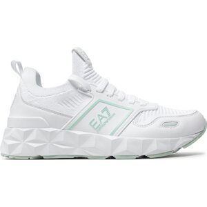 Sneakersy EA7 Emporio Armani X8X175 XK380 T557 White+Dusty Acqua