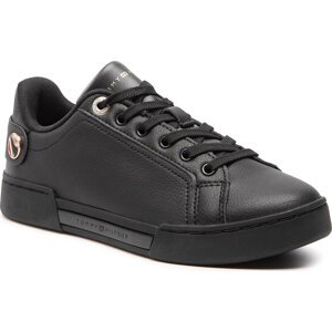 Sneakersy Tommy Hilfiger Button Detail Court Sneaker FW0FW06733 Black BDS