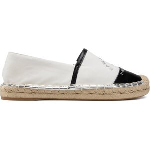 Espadrilky KARL LAGERFELD KL80108A White Canvas W/Black