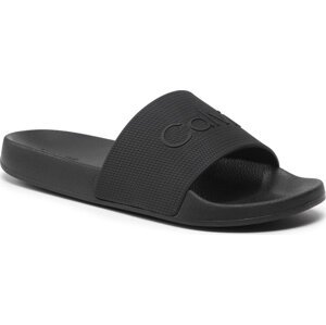 Nazouváky Calvin Klein Pool Slide Rubber HM0HM00636 Černá