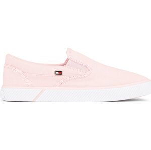 Tenisky Tommy Hilfiger Vulc Canvas Slip-On Sneaker FW0FW08065 Whimsy Pink TJQ