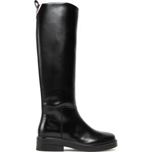 Kozačky Tommy Hilfiger Cool Elevated Longboot FW0FW07488 Černá