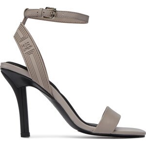 Sandály Tommy Hilfiger Sporty Leather High Heel Sandal FW0FW07795 Smooth Taupe PKB