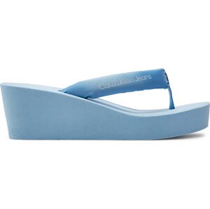 Žabky Calvin Klein Jeans Beach Wedge Sandal Padded Ny YW0YW01397 Modrá