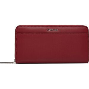 Velká dámská peněženka Calvin Klein Ck Must Lg Z/A Wallet W/Slip K60K610949 Červená