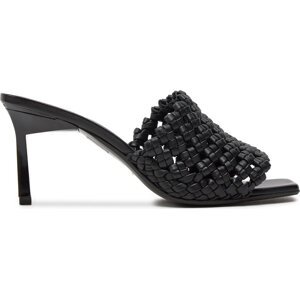 Nazouváky Calvin Klein Heel Mule Sandal 70 Latt HW0HW02144 Černá