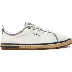 Espadrilky Pepe Jeans Samoa Smart PMS10321 Bílá